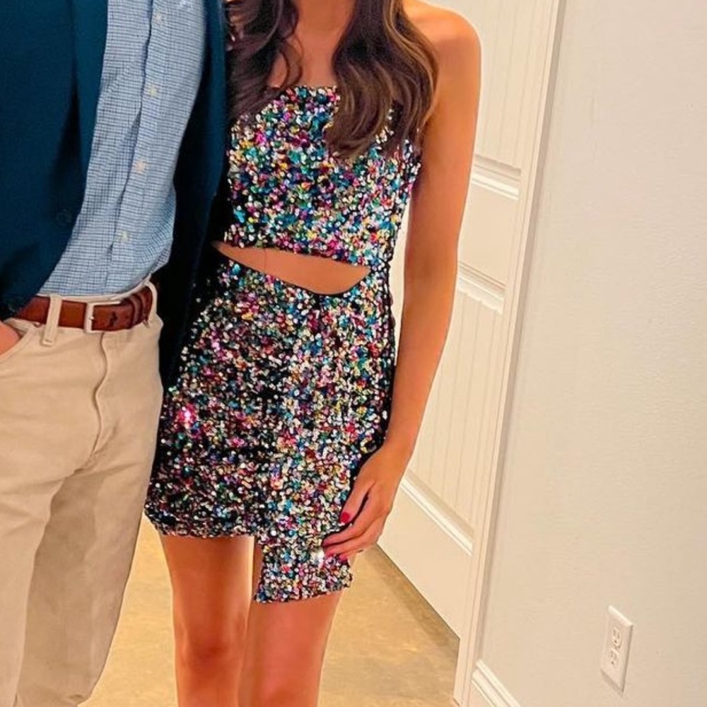Strapless Sparkly Dress